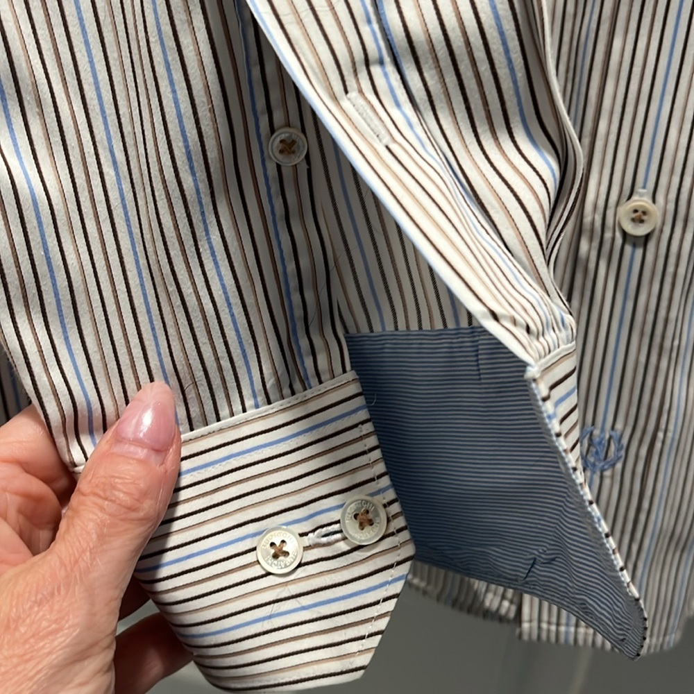 Bugatchi Shirt Men’s  Long Sleeve  classic fit xl - Picture 4 of 5